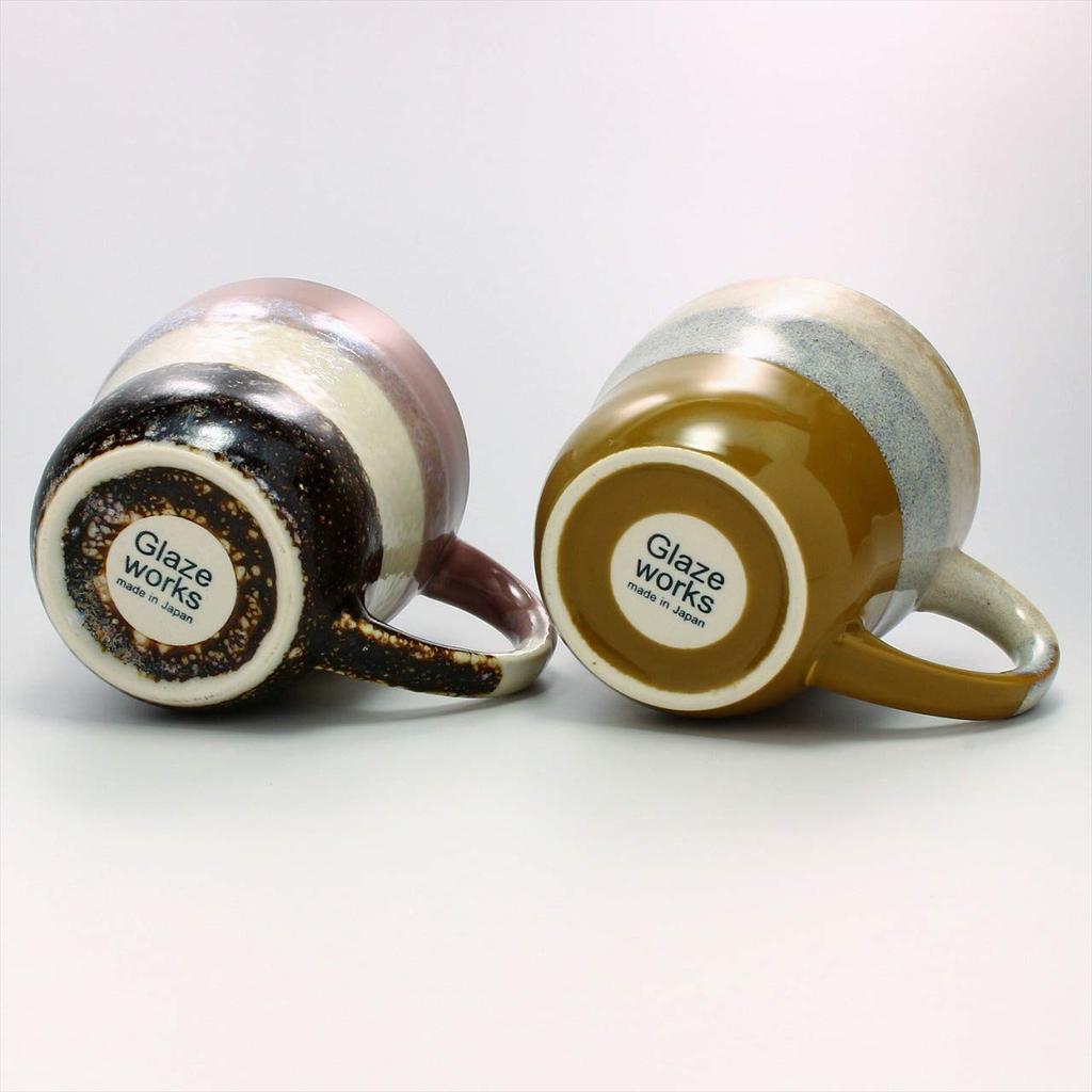 Aito Seisakusho Sada porcelánových hrnků a dřevěného podnosu Mino Vyrobeno v 266765 "Glays Works", 350 ml, Ware, Japonsko,