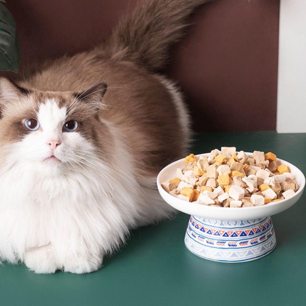Cute Pet High Foot Bowl Creative Pet Drinking Feeder Dog Food Feeding Basin  Water Container