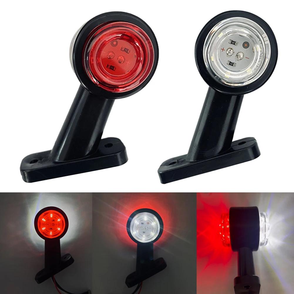2PCS 10-30v LED Side Outline Lights Stalk Lamp Marker Light Lamp E8 E-MARK Trailer Truck Lorry Tractor Bus Indicator Lights