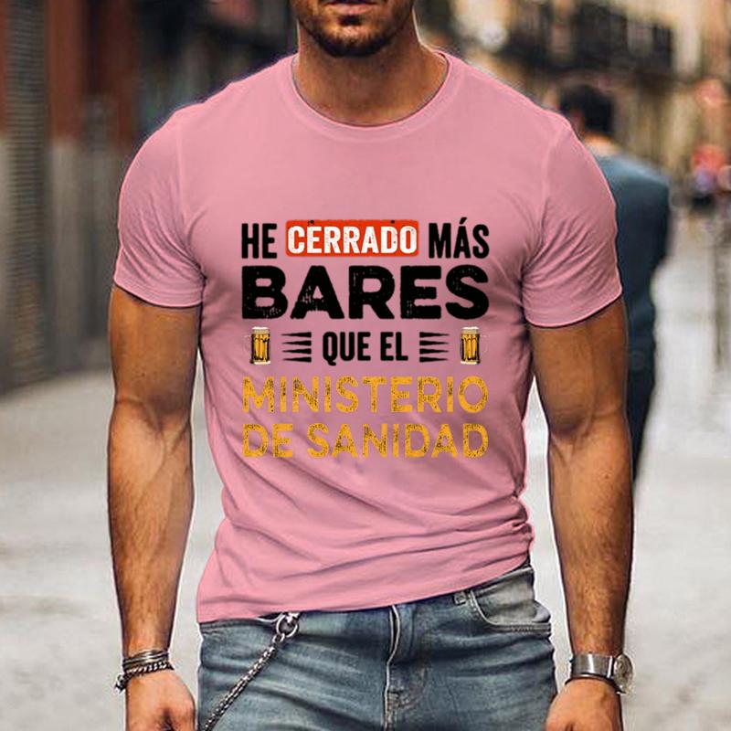 I Close More Bars T Shirt Retro Spanish Humor Geek Beer Lovers Gift Short Sleeve Unisex T-shirt Clothes Fashion Casual Tee Tops