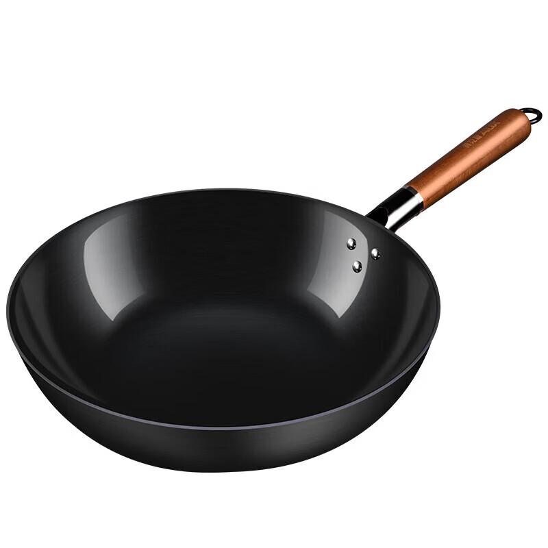 AUX Coating-Free Non-Stick Fine Iron Frying Pan