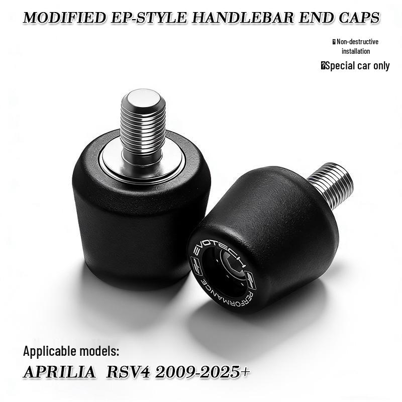 Kompatibel mit Aprilia RSV4 2009-2025: Modifizierte EP-Modell Aluminiumlegierung Lenkerendkappen.