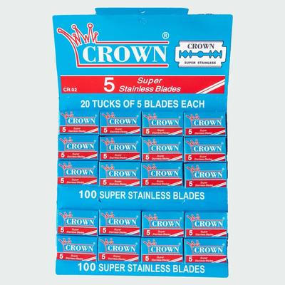 Crown Razor Blades 20 Pack (100 Count)