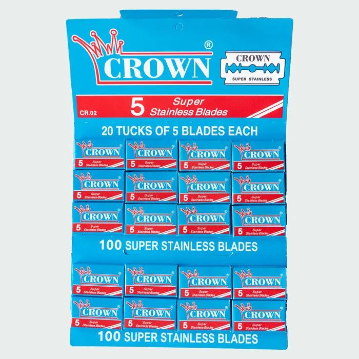 Crown Razor Blades 20 Pack (100 Count)