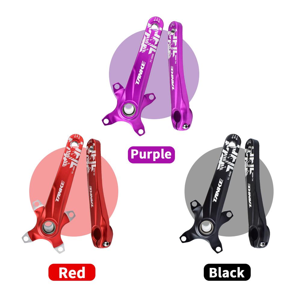 TANKE Crankset 170MM Bicycle Chainring Hollow Integrated Crankset 104 BCD Narrow Wide Bike MTB Crown  Square Hole Sprocket Crank