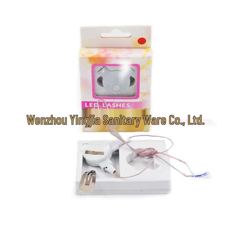 LED Luminous False Eyelashes & Double Eyelid Stickers - Handmade for Halloween & Nightclub Parties