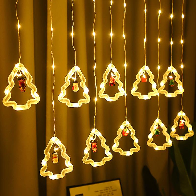 Creative LED Christmas Curtain Lights: Indoor Flashing Decorations