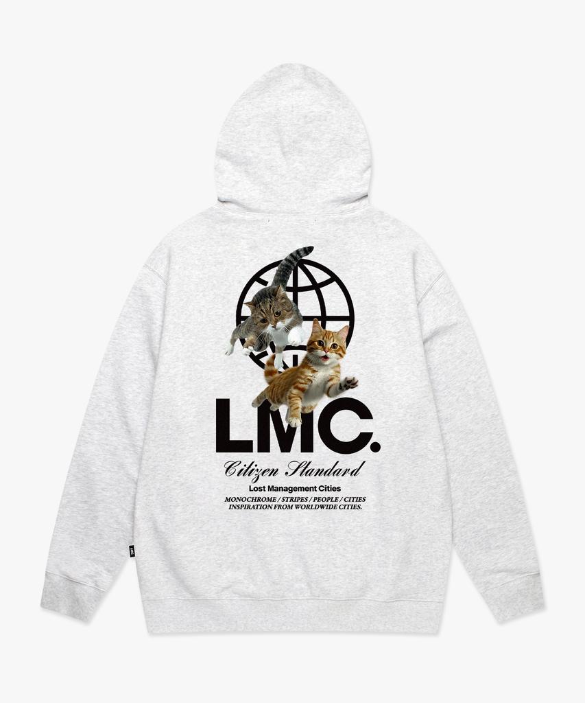 Flying Cats Hoodie Light Heather Gray