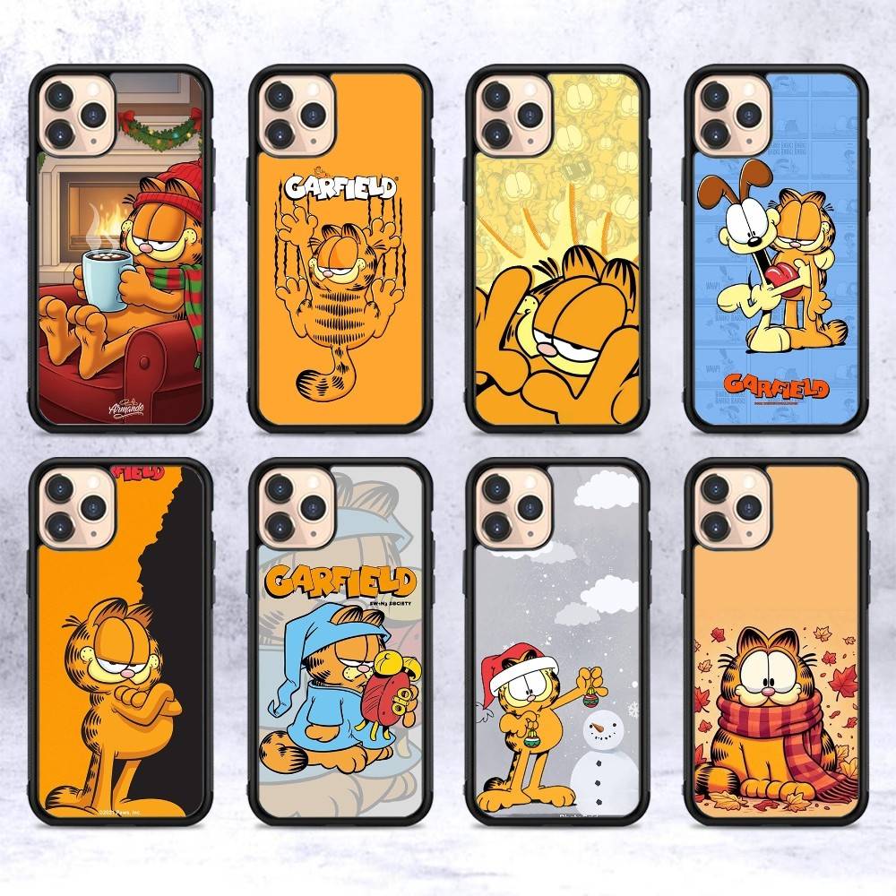 Cartoon Funny G-Garfield PC+TPU Phone Case For iPhone 17 16 15 14 PRO MAX 11 12 13 PLUS MINI Cover