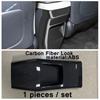 For Kia EV6 GT   Carbon Fiber Headlight Switch Button / Armrest Box Anti Kick / Door Bowl Panel Cover Trim Accessories
