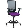 Zulema - Chaise De Bureau Ergonomique Avec Mécanisme Synchrone, Accoudoirs 2D - Dossier En Maille Respirante De Couleur Noire Et