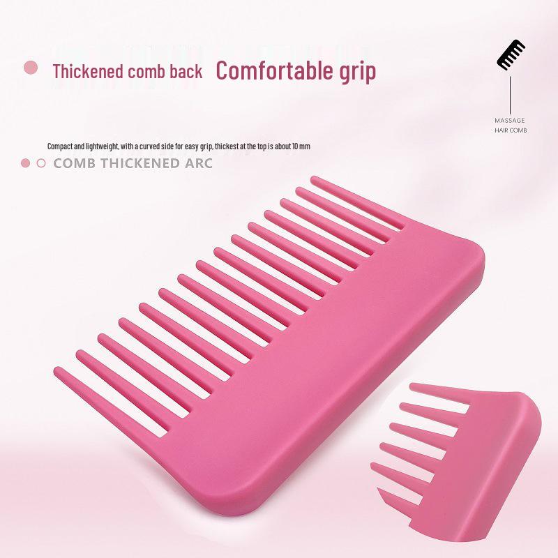 Matte Anti-Tangle Handheld Comb for Smoothing, Styling, and Scalp Massage
