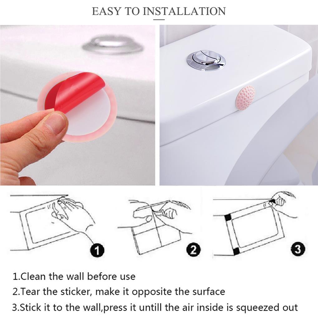 Door Lock Protective Pad Anti-Collision Self-adhesive Sticker Softness Handle Mute Shockproof Wall Stick Stopper Decoration