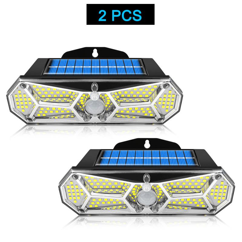

Солнечный свет уличный датчик движения 158 светодиодов IP65 водонепроницаемый супер яркий солнечный беспроводной настенный светильник с 3 режимами и 8 широкоугольными