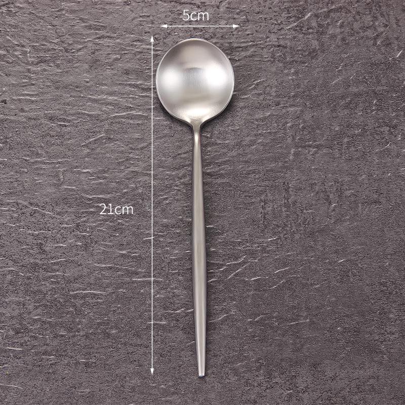 304 Portugal Thickened Stainless Steel Cutlery Set - Knife, Fork & Spoon for Restaurant or Hotel