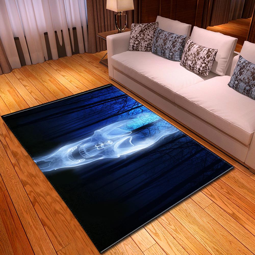 Skull Living Room Floor Mat Bedroom Dining Room Carpet Carpet Doormat