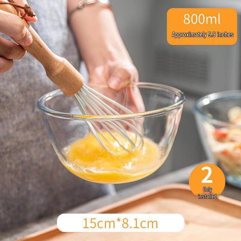 High Borosilicate Glass Noodle Bowl with Lid