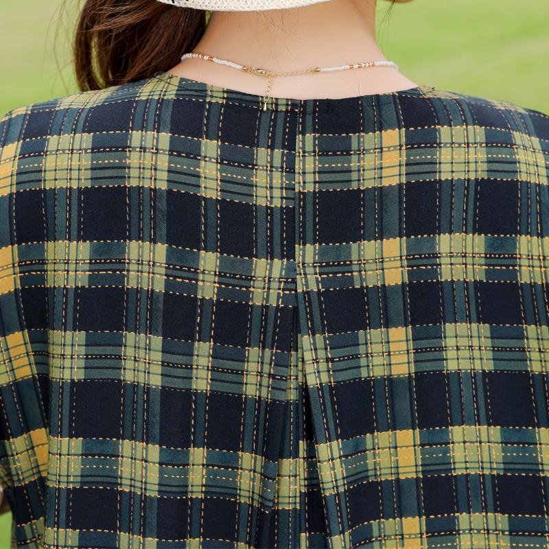 Elegant Women's Dresses Summer Vintage Clothes Plus Size Short Sleeve Casual Loose Long Dress