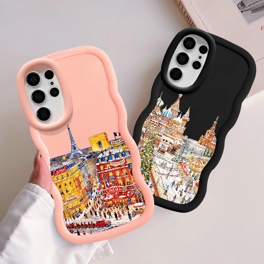 Case for Samsung Galaxy S23 Plus S24 S25 A26 S20 FE S22 Ultra A25 S21 Soft Phone Cover A54 A36 A34 A55 A24 A35 Christmas Winter
