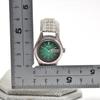 Used Working item SEIKO Seiko ladies watch automatic winding green dial 17 stones