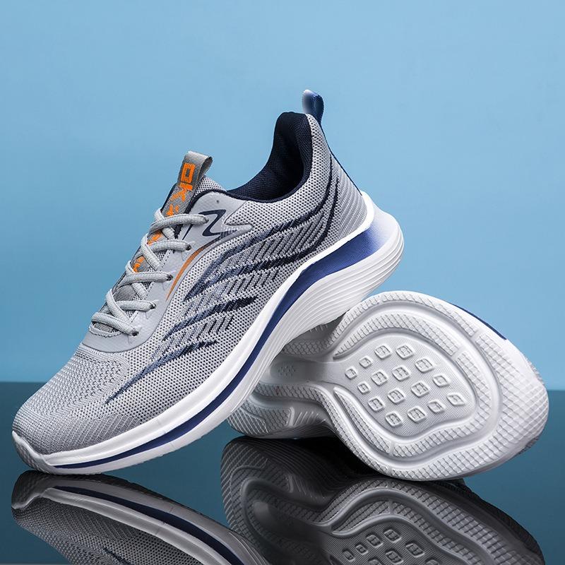 Mesh Men's Shoes Spring Sports Shoes Versatile Men's Breathable High Elastic Soft Sole Wear-resistant Lightweight Running Casual Shoes
