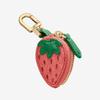 Mini Portamonete a Forma di Ciliegia Fragola Carino Ciondolo in Pelle PU Stile Coreano Portachiavi Borsa per Auricolari Mini Borsa Portaoggetti