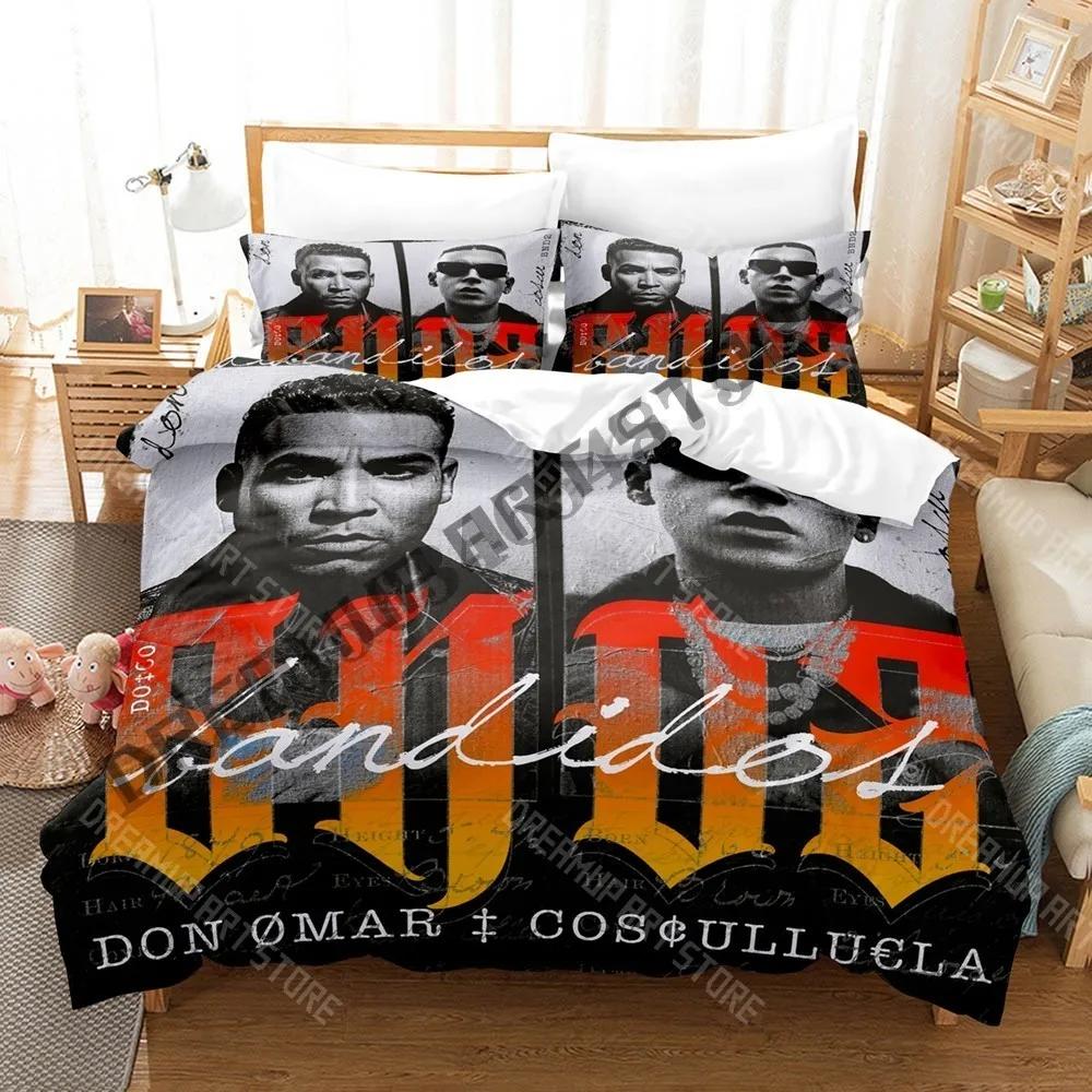3D Print Don Omar Bedding Set Single Twin Full Queen King Size Bed Set Adult Kid Bedroom Duvetcover Sets Print Anime Bed Sh