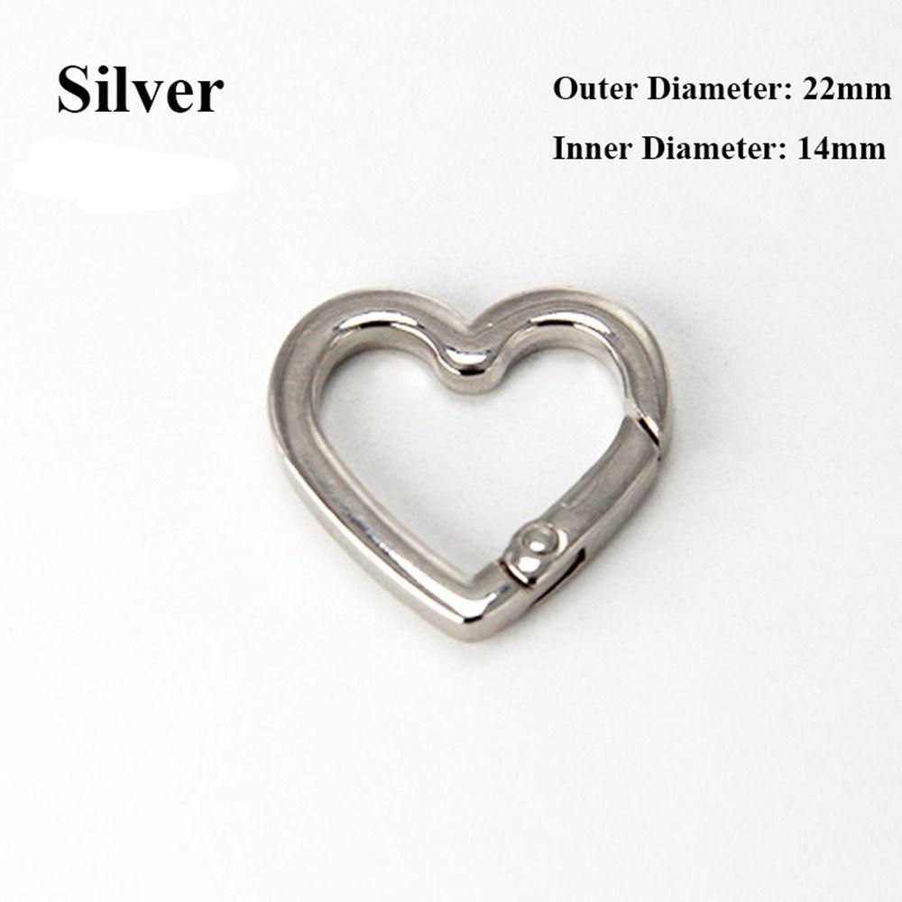 1 Stück O-Ring Schlüsselanhänger mit Diamanten Metallfeder Für Schlüsselanhänger Anhänger Tasche Schlüsselzubehör Schmuckherstellungsmaterialien Anhänger Material