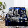 Coperta stampata a tema corse - Perfetta per divano, letto, viaggi e uso all'aperto | Lavabile in lavatrice, accogliente e resistente.