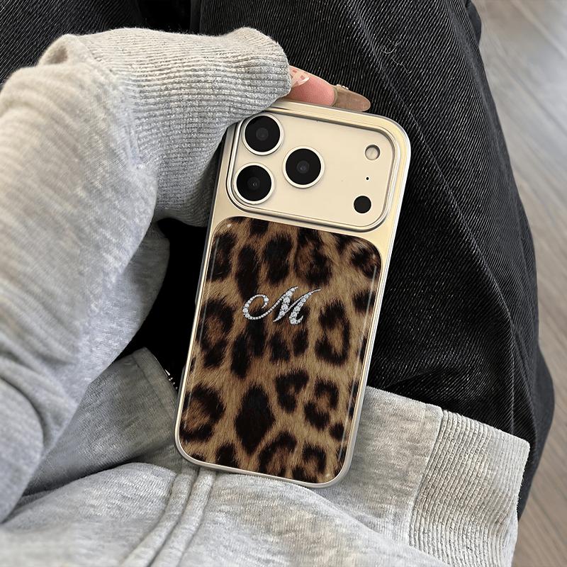 Leopard letter hydrogel phone case suitable for iPhone 17 16 15 14 13 12 11 Pro/Max/Plus anti drop and shockproof back cover