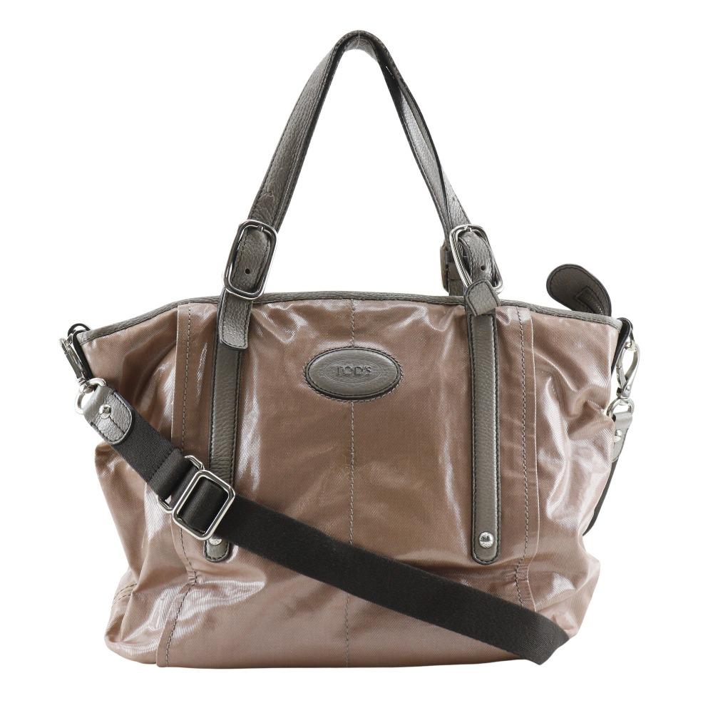 

TOD’S G line Tote Bag 2WAYShoulder Brown PVC Women Used