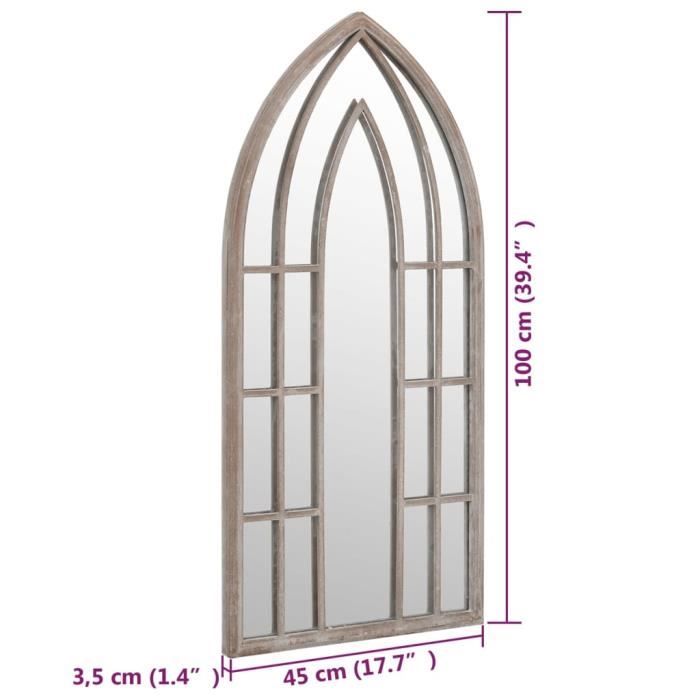 VidaXL Sand Mirror, 100x45 Cm Iron for Indoor Use