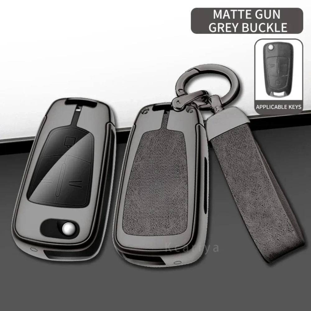 Auto TPU Zinklegierung Schlüsselhülle Tasche für Opel OPC Line Insignia Astra Vectra Combo Corsa D Mokka Zafira Autoschlüsselanhänger Metallschlüsselhülle