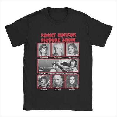 The Rockys Horror Picture Show T-Shirt for Men Novelty Pure Cotton Tee Shirt Round Collar T Shirts Birthday Gift Tops