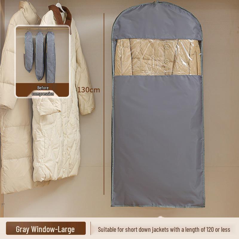 Clear Hanging Dustproof Cover for Wardrobe Down Jackets