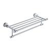 Modern Chrome Bathroom Accessories Set Wall Mounted Towel Bar Bath Linen Holder French Style Minimalist Hardware