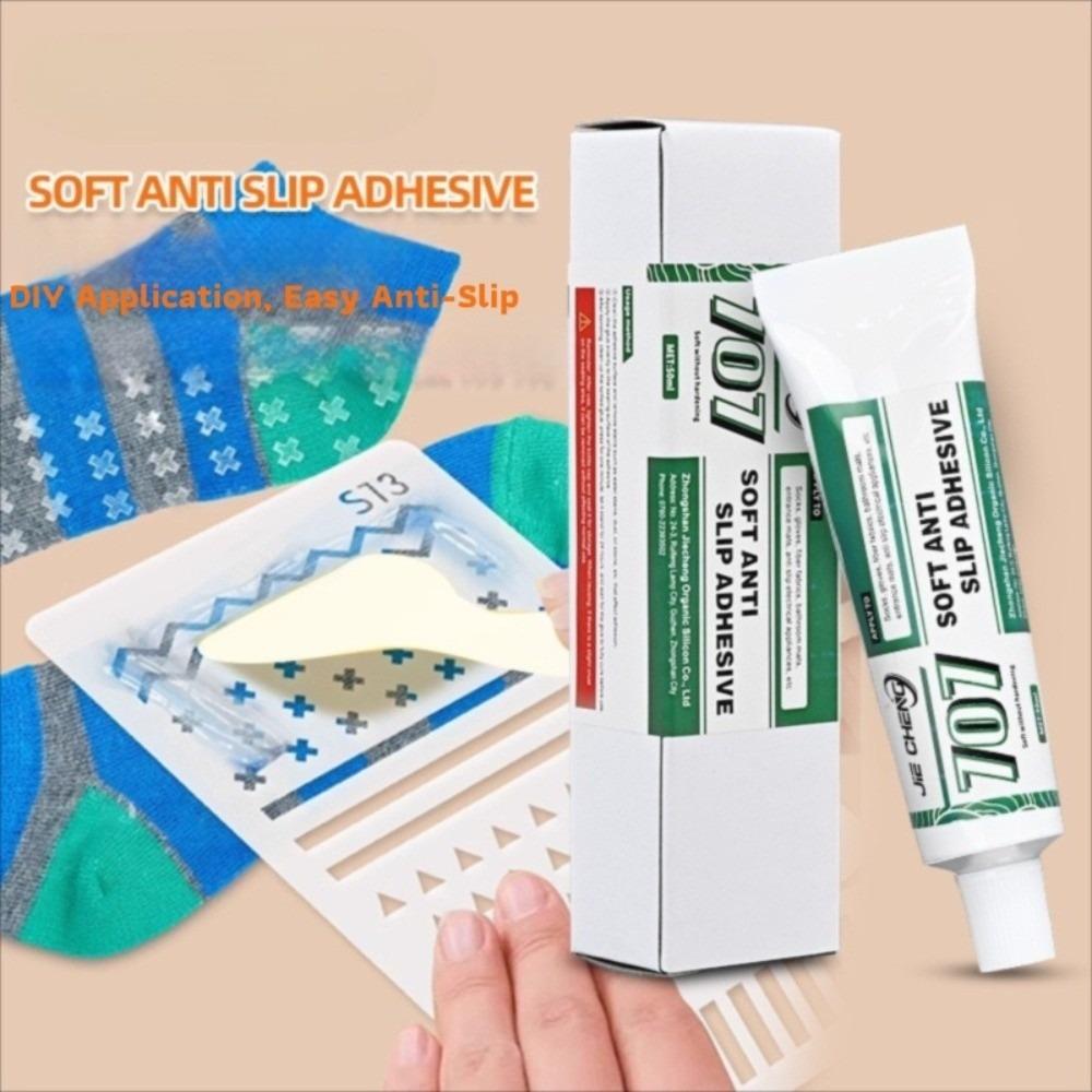 50ML Fabrics Appliances Sock Grip Enhancer Fast-Drying Anti-Slip Versatile Anti-Slip Sock Glue Shoe