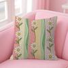Colorful Embroidery Daisy Pillow Gift Home Office Decoration Bedroom Sofa Car Cushion Cover Case 45X45