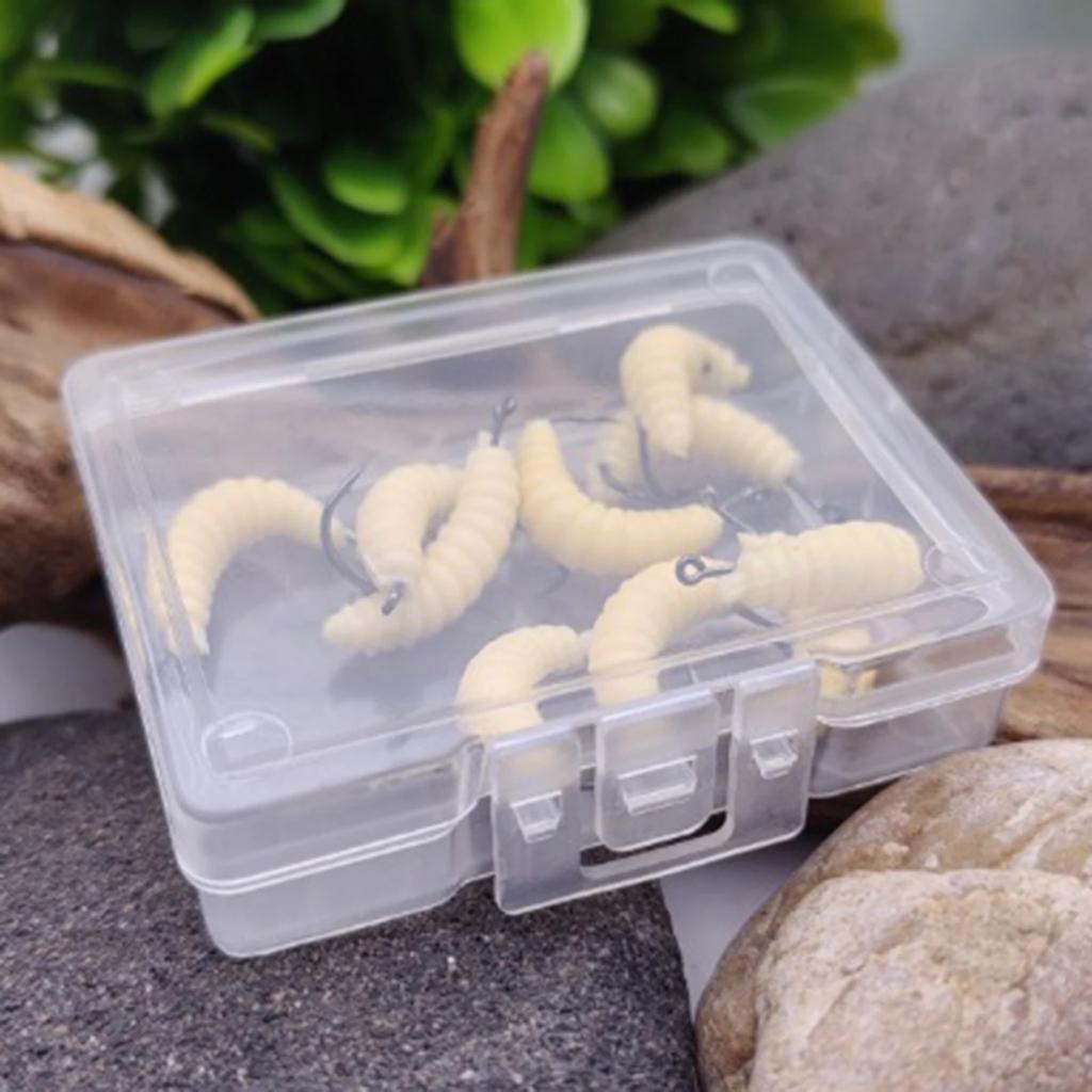 Soft Maggot Fishing Bait Simulation Realistic Appearance Fishing Tackle for Freshwater & Saltwater Fishing  Bionic Baits