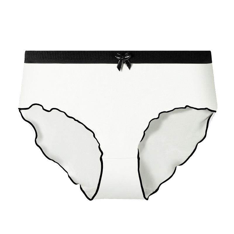 

Женские дышащие трусики-слипы из 100% хлопка средней посадки - в японском стиле, летние тонкие, девичье нижнее белье XL белый