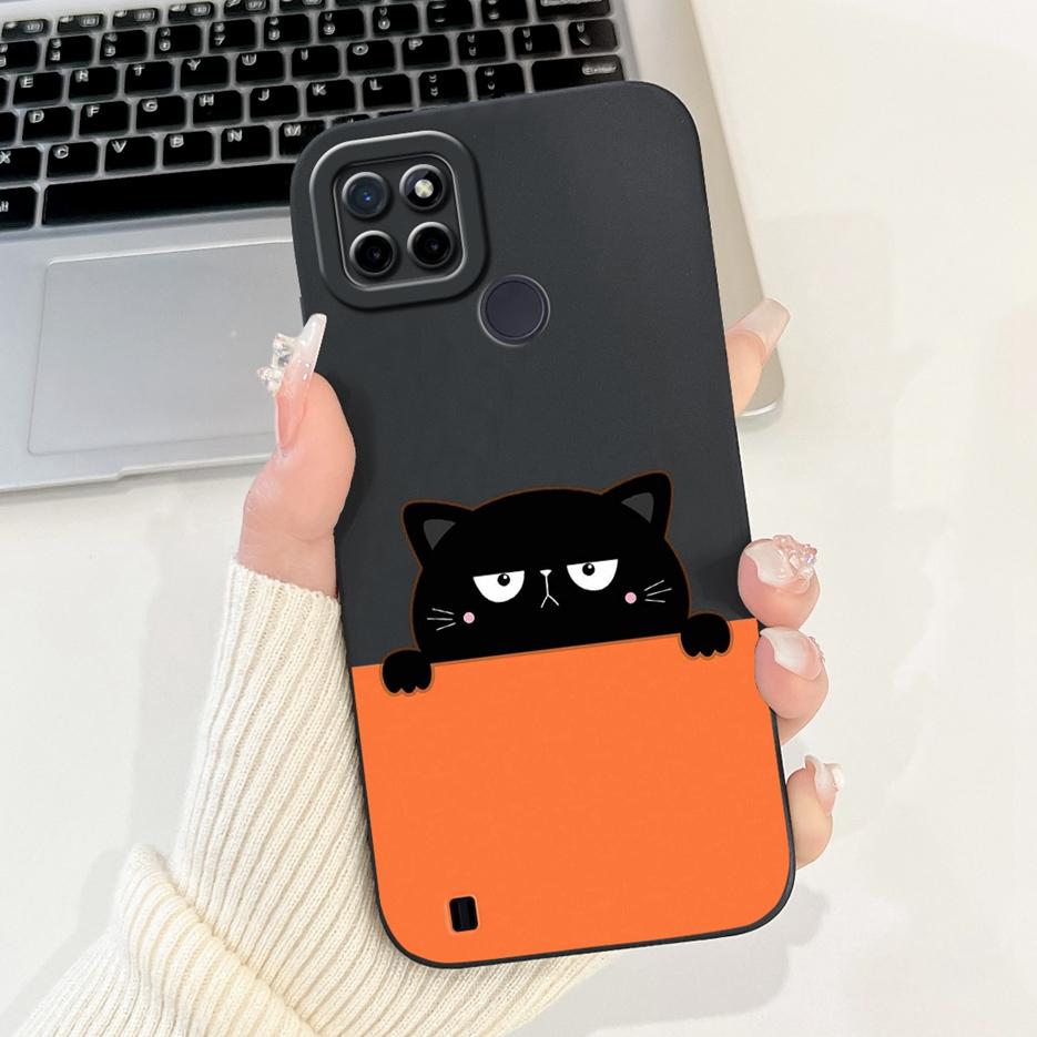 For Realme C21Y C25Y Case Luxury Candy Painted Cover Shockproof Phone Case For Realme C21 C 21 Y RealmeC21Y RealmeC25Y Soft Bags
