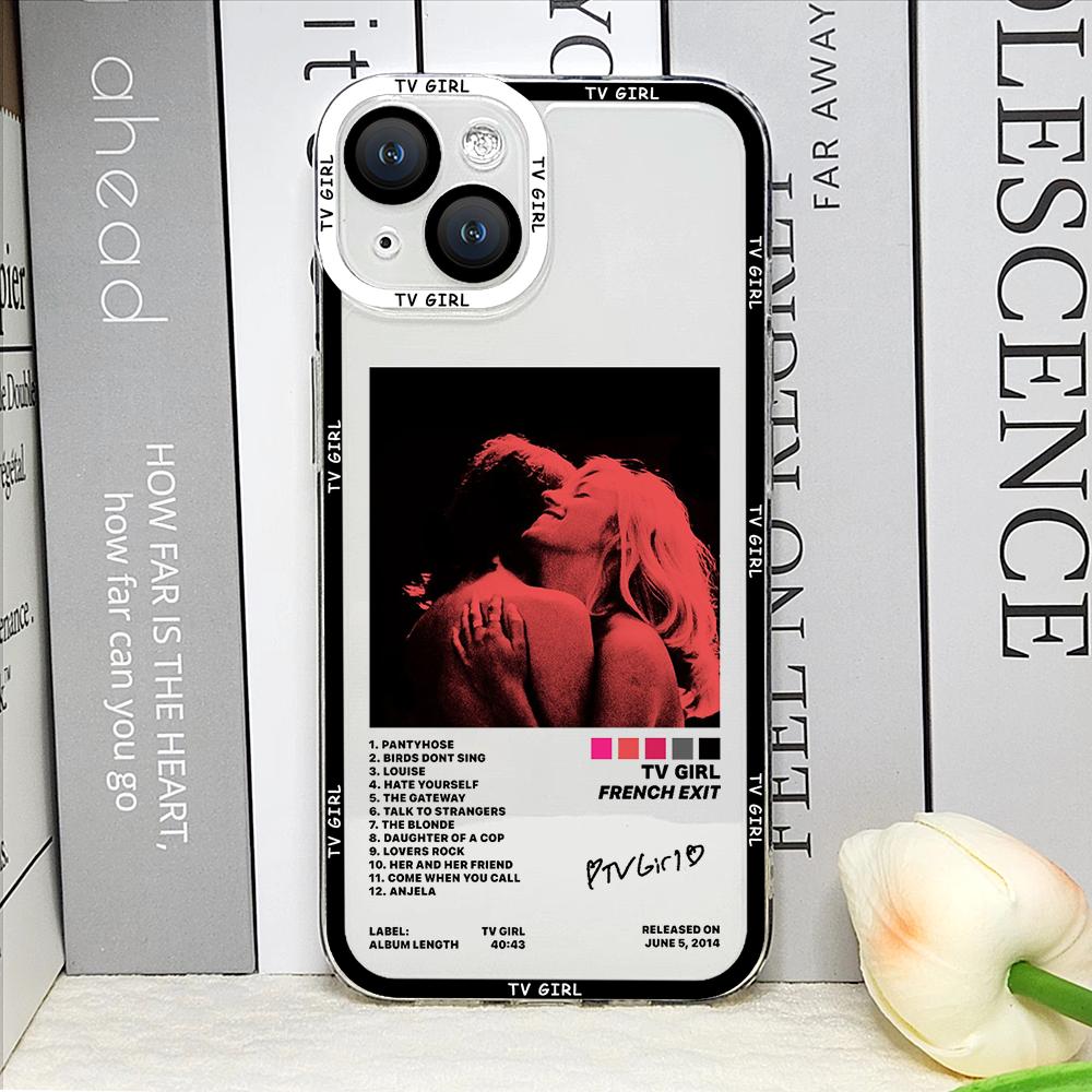 

Fashion Singer TV Girl Music Albums Phone Case for IPhone 16 15 14 13 12 11 Pro Max Mini XS X SE 7 8Plus Clear Soft Cover Fundas iPhone 15 Plus