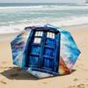 1 PC Automatic Folding Umbrella-Doctor Who Pattern, Portable & Foldable Design with 8 Ribs, Christmas Birthday Gifts