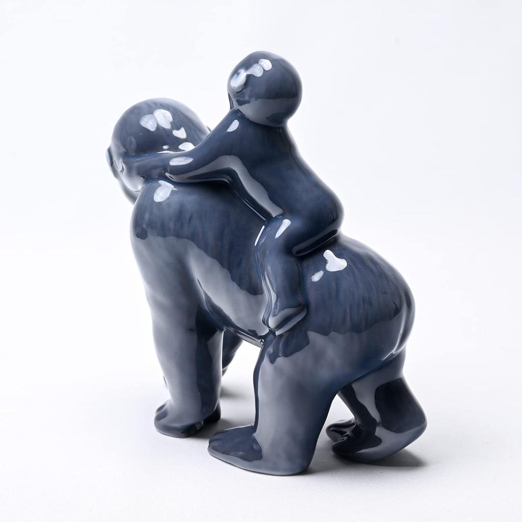 ROYAL COPENHAGEN Annual Figurine 2023: Gorilla Mother and Child, 1252073, 1066059 [Parallel Import]