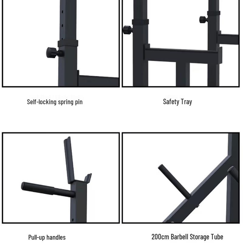 Multi-functional Squat Rack with Barbell Set