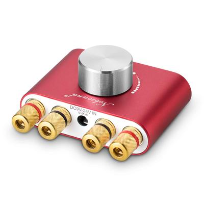 Nobsound Pro Power Amplifier Bluetooth 100W Amplifier Speaker HiFi Audio with Power Supply NS-01G 5.0 (Red)