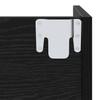 Shoe Cabinet Black Oak Effect 60 x 18 x 60 cm Engineered Wood