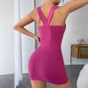 Spring and Summer Women's Clothing European and American Sexy Slim and Thin Temperament Fashionable Hip-wrapped Suspender Dress