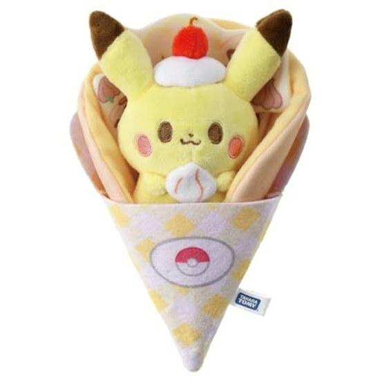 Pocket Monster Pokémon Pokepiece Kurukuru Crepe Plush Toy Pikachu