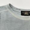 RRL Blue Cotton Thermal Long Sleeve T-shirt Tops M blueUsed